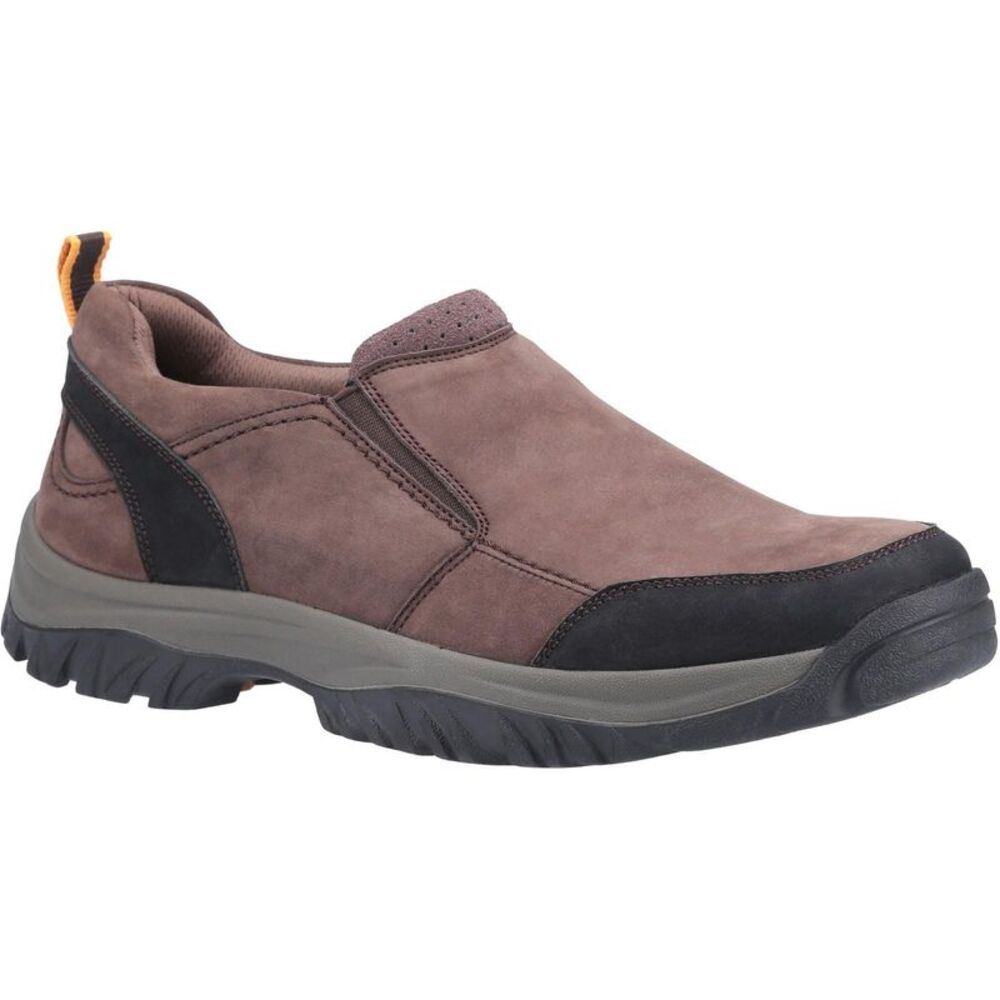 Cotswold Mens Boxwell Nubuck Leather Hiking Shoe / Brown
